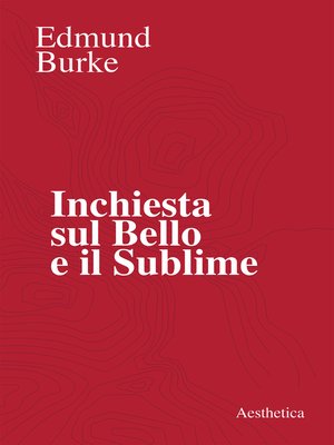 cover image of Inchiesta sul bello e il sublime